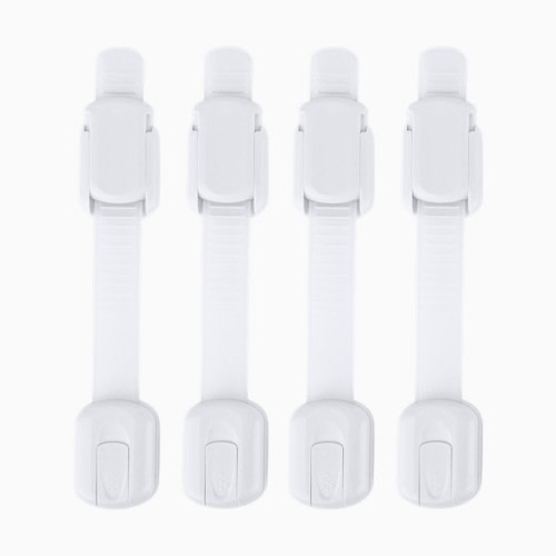 Jool Baby Multi-Purpose Adhesive Child Safety Strap (4-Pack) - White