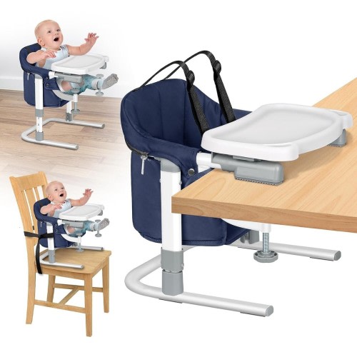 3-in-1 Baby High Chair Booster Seat Hook-on Adjustable Feeding Babies Toddlers