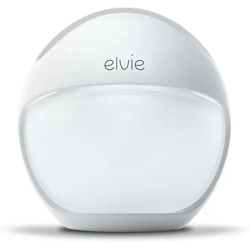 Elvie Curve Manual Wearable Breast Pump | Hands-Free, Kick-Proof, Portable Silicone Pump That Can Be Worn in-Bra for Gentle, Natural Milk Expression | Breast Feeding Essentials