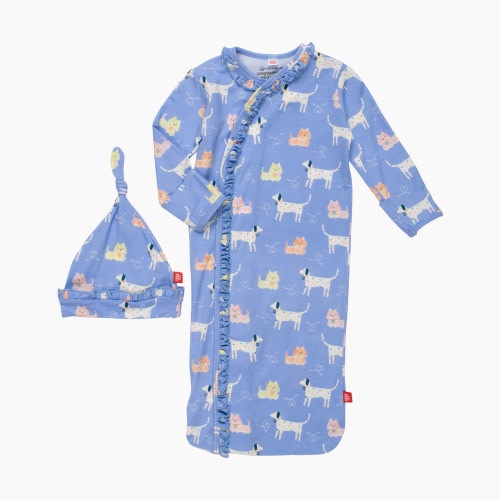 Magnetic Me Modal Gown With Hat Set - Leash On Life, Newborn-3 Months