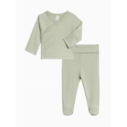 Riley 2 Piece Kimono Wrap Top and Pant Set