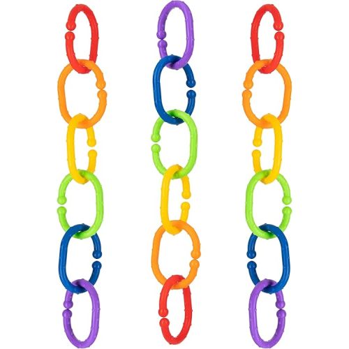 Nuby Linkables Car Seat Toy and Baby Stroller Accessories - 18-Count