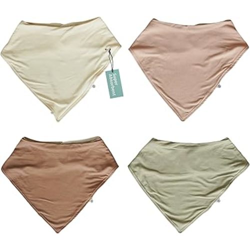 Caden Lane Bandana Bibs, Absorbent Baby Bib for Drooling, Feeding & Teething With Adjustable Double Snap