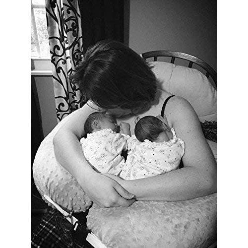 Twin Z Pillow Grey 6 uses in 1 Twin Pillow ! Breastfeeding, Bottlefeeding, Tummy Time, Reflux, Support and Pregnancy Pillow!