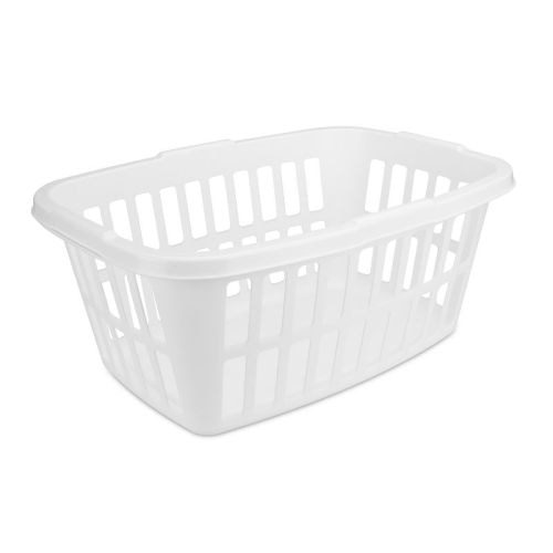 1.5bu Laundry Basket White - Brightroom™: Large Portable Clothes Hamper with Built-In Handles, 52.8L Capacity