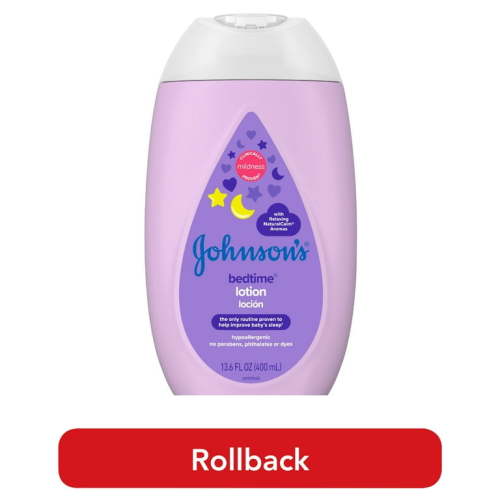 Johnson's Moisturizing Bedtime Body Lotion for Baby and Toddler, Paraben Free, 13.6 oz