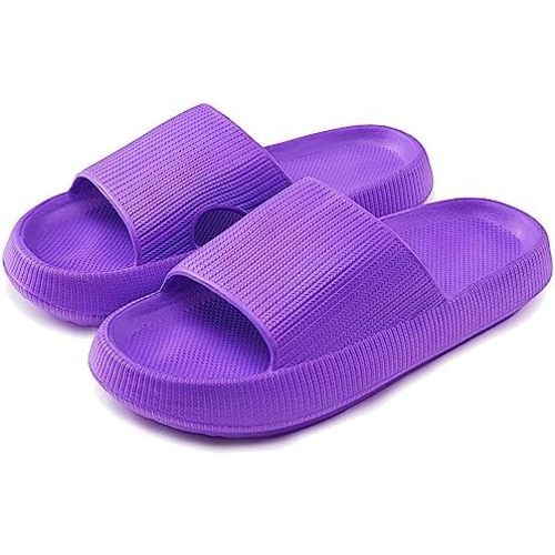 rosyclo Cloud Slippers for Women and Men, Pillow House Slippers Shower Shoes Indoor Slides Bathroom Sandals, Ultimate Comfort, Lightweight, Thick Sole, Non-Slip, Easy to Clean