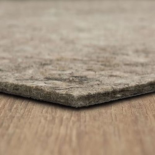 Mohawk Home 6' x 9' Non Slip Rug Pad Gripper 1/2 Thick Dual Surface Felt + Rubber Gripper - Safe for All Floors , Grey