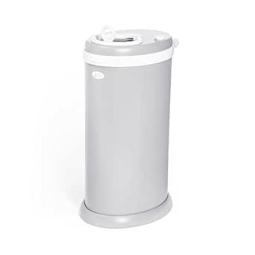 Ubbi Stainless Steel Diaper Pail, Odor Locking, No Special Bag Required, Award-Winning, Registry Must-Have, Gray