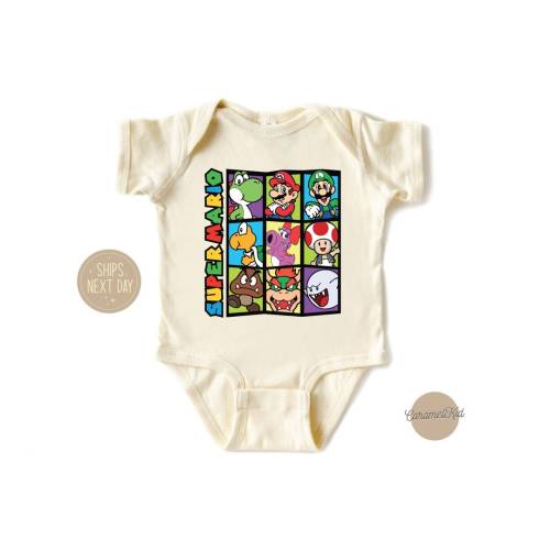 Super Mario Baby Onesie