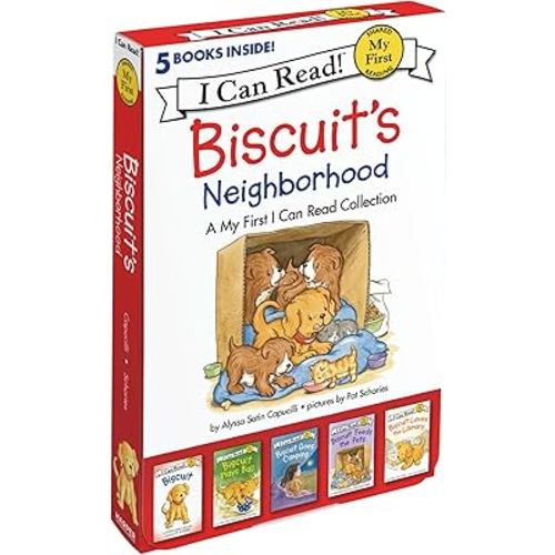 Biscuit's Neighborhood: A Box of 5 Stories for Beginning Readers and Dog Lovers (My First I Can Read)