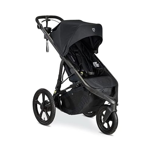 BOB Gear Wayfinder Jogging Stroller with Independent Dual Suspension, Air-Filled Tires, and 75-Pound Weight Capacity, Nightfall - Single Stroller - STROLLER