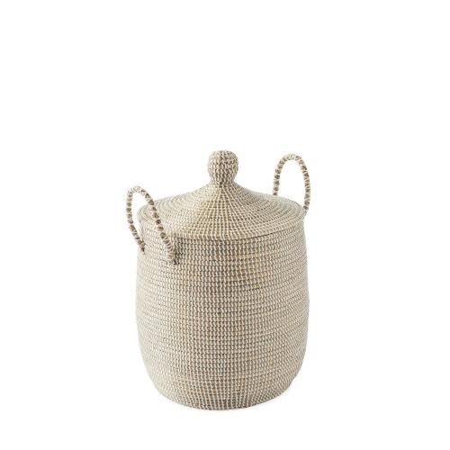 White Small La Jolla Basket | Serena and Lily