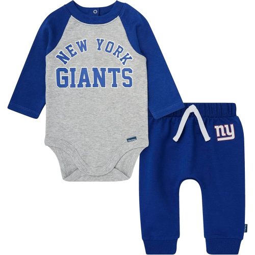 Gerber Baby NFL Onesie Bodysuit and Jogger Set, Giants, 0-3 Months