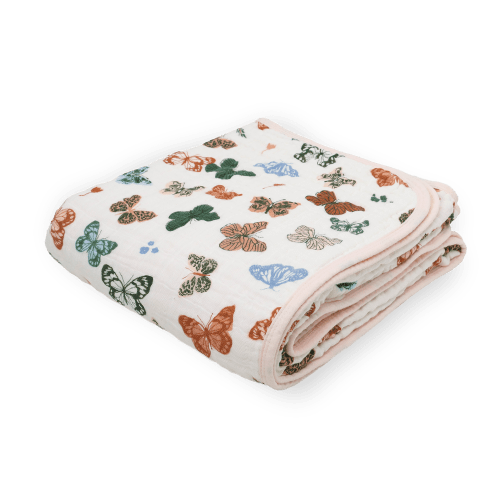 Original Cotton Muslin Quilt - Butterflies