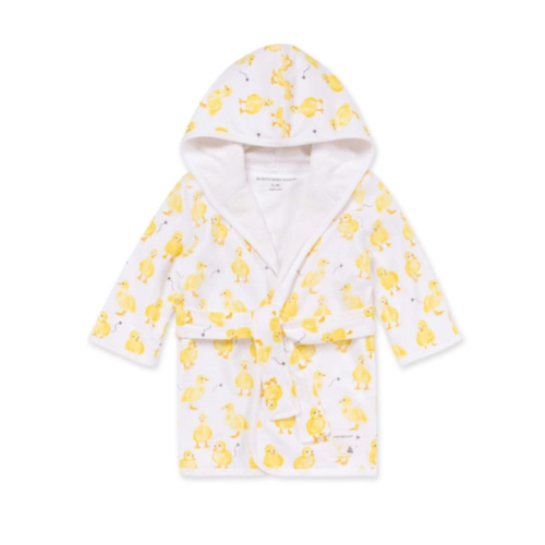 Organic Cotton Knit Terry Hooded Robe - Little Ducks