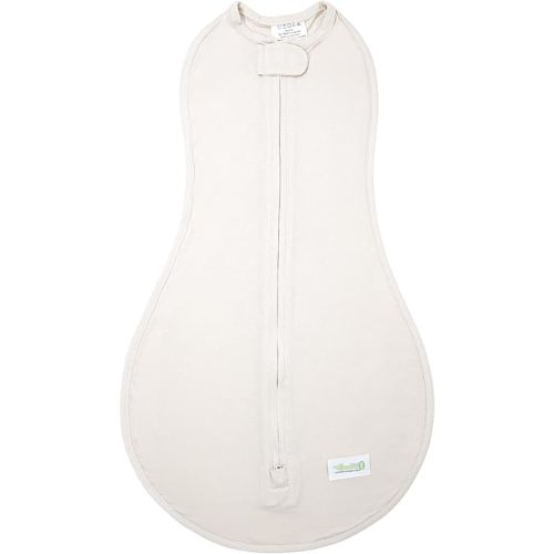 Woombie The Tencil Baby Swaddling Blanket - Ultra Soft, Soothing Eucalyptus Fiber Baby Swaddle - Wearable Baby Blanket - Cream, 5-13lbs