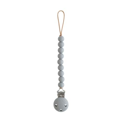Mushie Baby Pacifier Clip | Hera - Stone