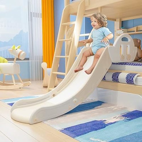 Couch Slide for Kids can be Used with beds, Stairs, Bedside Tables, and Stairs. Suitable for Toddlers, Boys and Girls. The Maximum Load-Bearing Capacity is 220LBS. Easy to Install