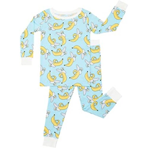 Little Sleepies Two-Piece Pajama Set for Boys and Girls, Snug Sleepwear, Viscose Derived from Bamboo Matching Family Pajamas