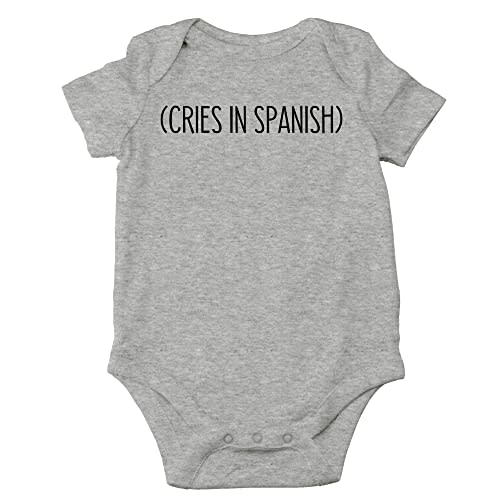 CBTwear Cries in Spanish - Baby Clothes - Funny Newborn Bodysuit Outfits for Boys and Girls