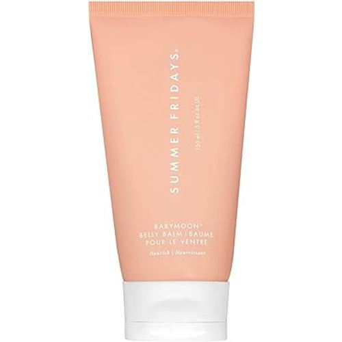 Summer Fridays Babymoon Belly Balm - Nourishing Body Balm with Vitamin E to Help Reduce the Appearance of Stretch Marks & Dry Skin (5 Fl Oz)