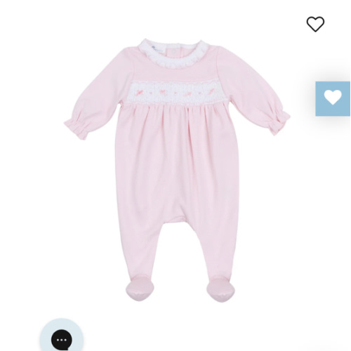 Amelia's Classics Solid Smocked Footie