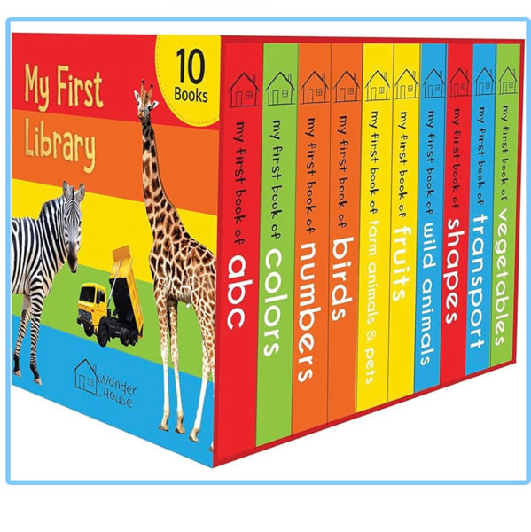 My First Library: Boxset of 10 Board Books for Kids