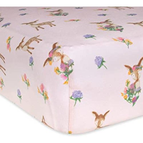 Burt's Bees Baby - Fitted Crib Sheet, Girls Boys & Unisex 100% Organic Cotton Crib Sheet for Standard Crib and Toddler Mattresses