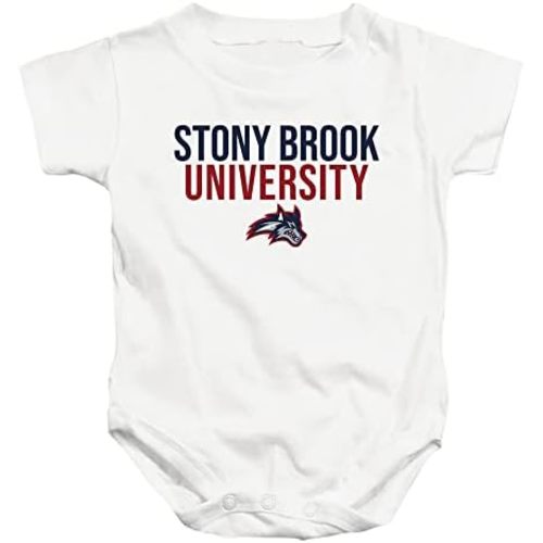 Stony Brook University Official Stacked Unisex Infant Snap Suit for Baby