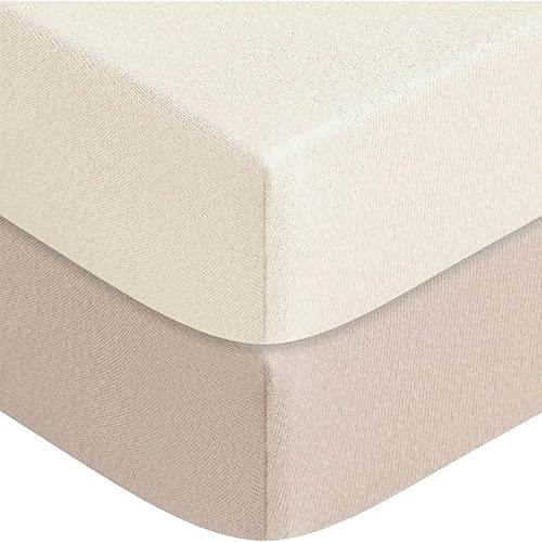 Crib Sheets in Sand (2 Pack)