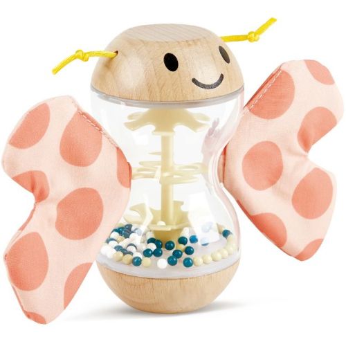 Hape: Butterfly Rainmaker Robert -baby Teether & Shaker Toy,ages 0mo+