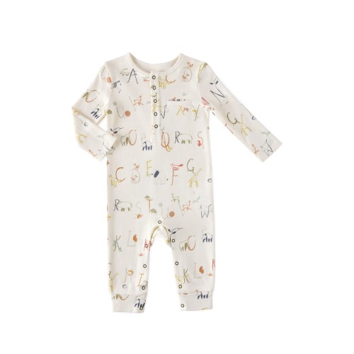 Henley Organic Cotton Romper, 6-12M