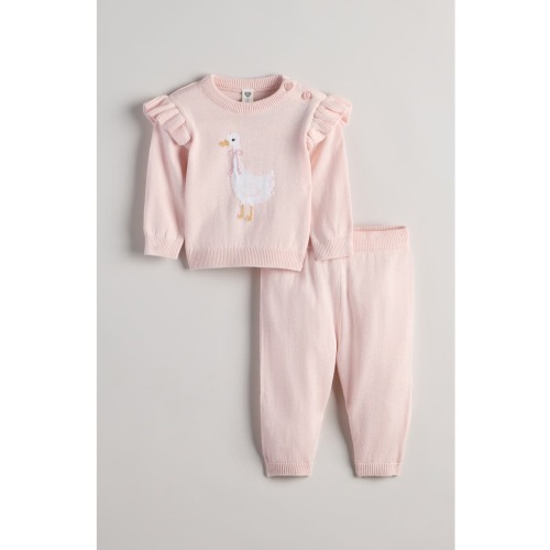 Flutter Sleeve Sweater & Joggers Set
