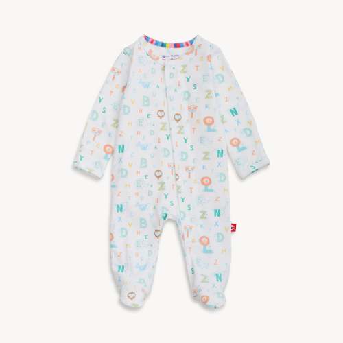 alphabet soup cloudstretch™ magnetic parent favorite footie – Magnetic Me