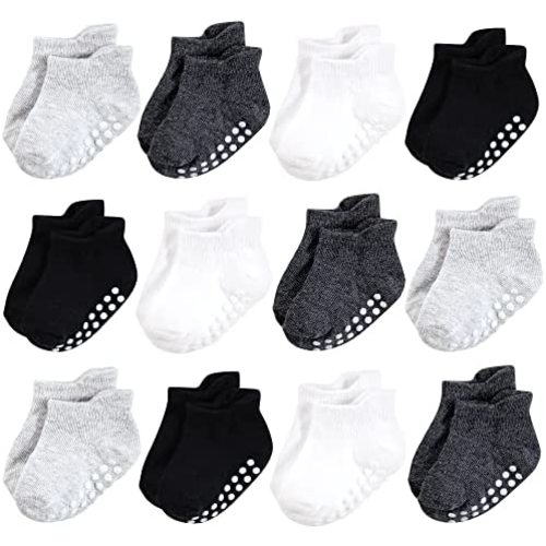 Hudson Baby Unisex Baby Non-Skid No-Show Socks