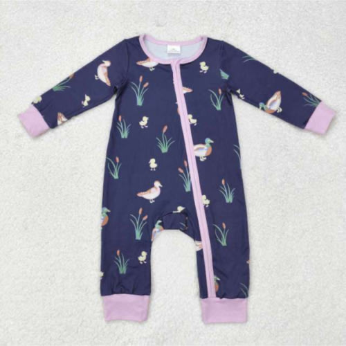 Purple & Navy Duck Zippy – Little Southern Brand