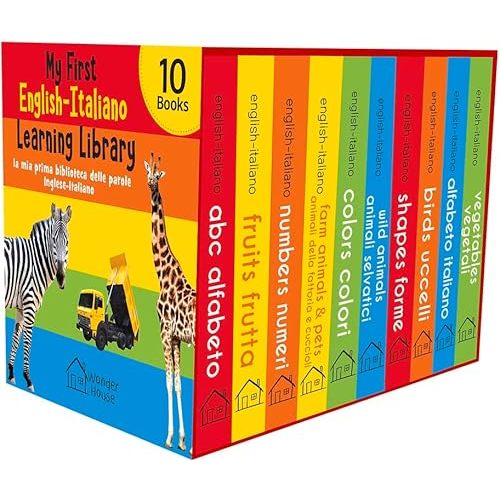My First English-Italiano Learning Library (la mia prima biblioteca delle parole Inglese-Italiano): Boxset of 10 English - Italian Board Books (English and Italian Edition) Board book – January 1, 2021