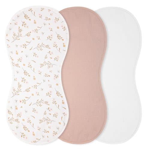 3 Pcs Changing Pad Liners Fits in Peanut Shape Changing Pad Waterproof Diaper Mats Organic Cotton Peanut Mats are Warm on a Baby's Back, Washable Reusable(Print Style,Beige)