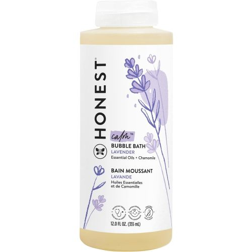 The Honest Company Foaming Bubble Bath | Gentle for Baby | Naturally Derived, Tear-free, Hypoallergenic | Lavender Calm, 12 fl oz - 12 Fl Oz (Pack of 1)