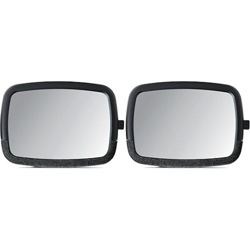 Munchkin Baby Car Mirror, Rear Facing Car Seats | Pivot 360 | Adjustable | Black | 2 Pack