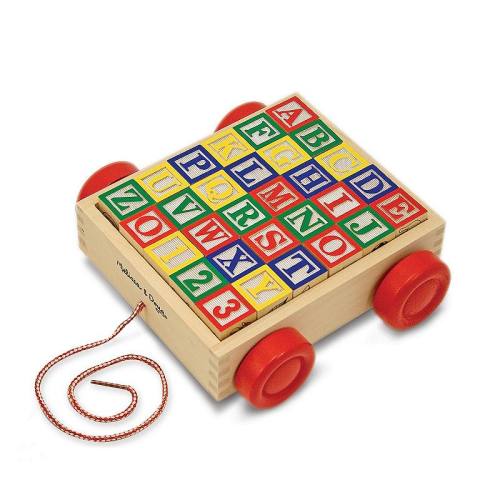 Melissa & Doug ABC Block Cart