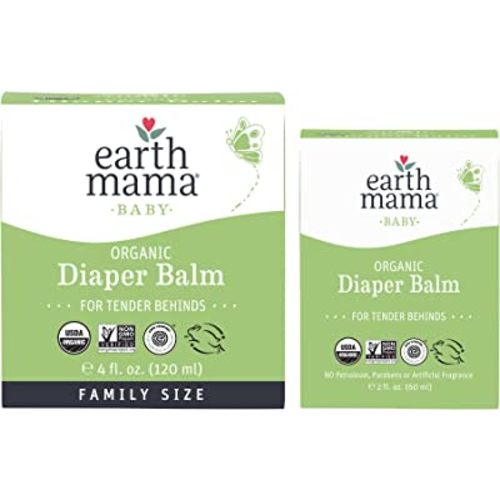 Earth Mama Organic Diaper Balm Multipurpose Baby Ointment Set | EWG Verified, Petroleum & Fragrance Free with Calendula for Sensitive Skin