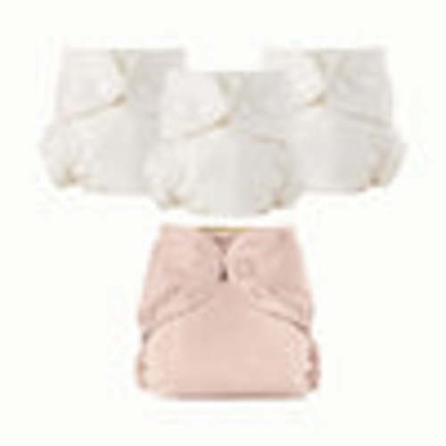 Organic Cloth Diaper Bundle Starter – Esembly - Blush - Size 1
