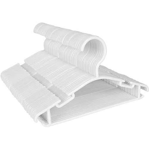 Baby Hangers for Closet - Baby Clothes Hangers 60 Pack Plastic Kids Hangers Clothing Infant Toddler Childrens Hangers White