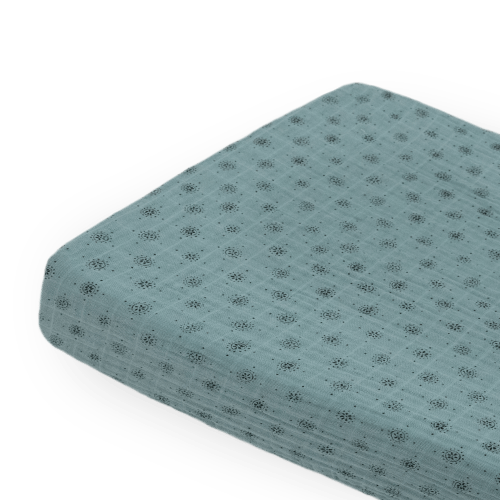Cotton Muslin Changing Pad Cover - Wallflower