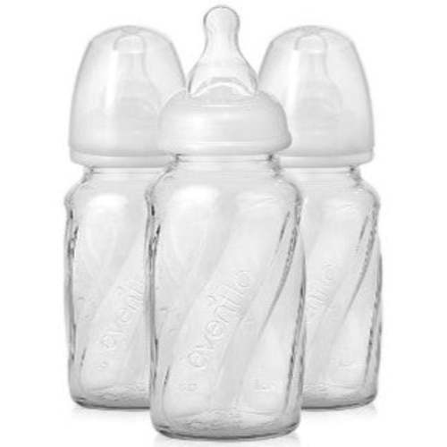 Evenflo Balance + Glass, Wide Neck Baby Bottles