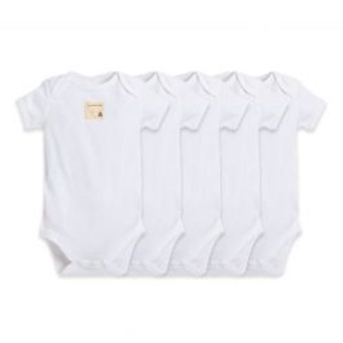 Bee Essentials Organic Short Sleeve Baby Bodysuit 5 Pack | Burt's Bees Baby®