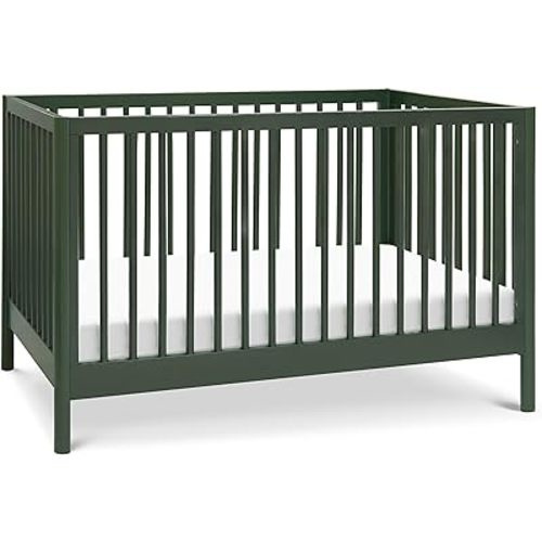 DaVinci Birdie 3-in-1 Convertible Crib, Forest Green, Easy Assemble, Greenguard Gold Certified