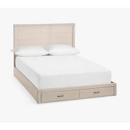 Rory 4-in-1 Storage Full Bed Conversion Kit in Weathered White Color